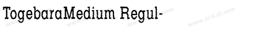 TogebaraMedium Regul字体转换
